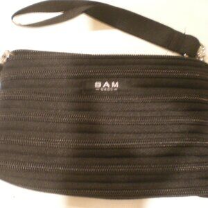 Bam Wristlet - Black + Silver Hardware